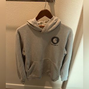 Oversized Cozy Carhartt Hoodie greenish grey size M